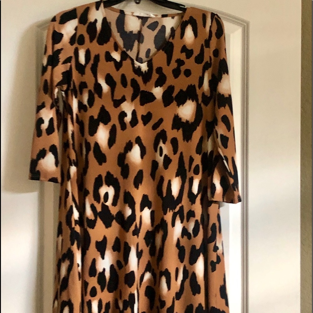 Cute fall leopard print dress or cute w leggings